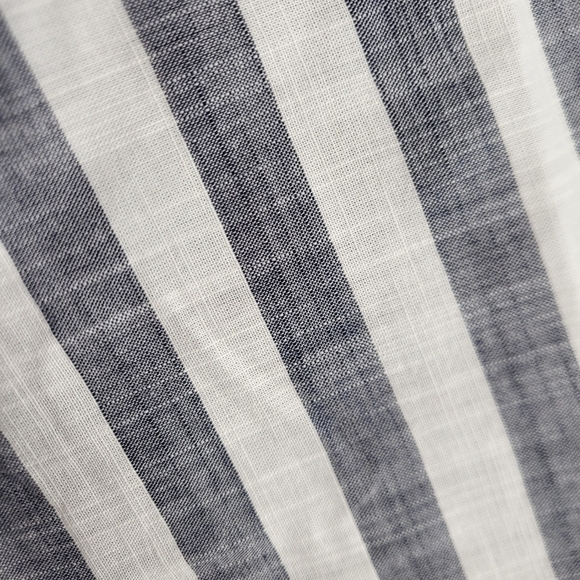 EUC Ann Taylor Loft Beach Striped Romper Navy White Cotton Size 4 - Picture 7 of 12